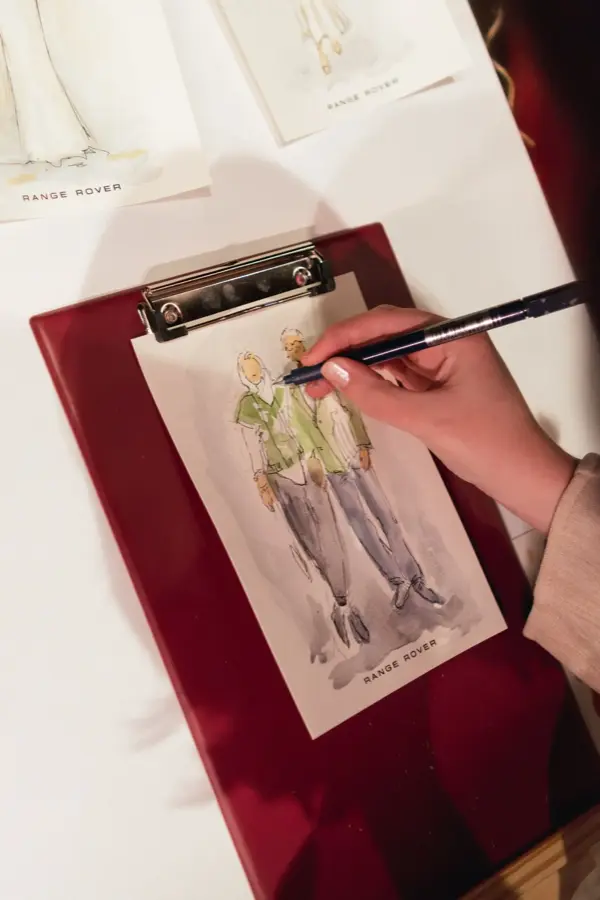 Ilustracija para na crvenoj podlozi